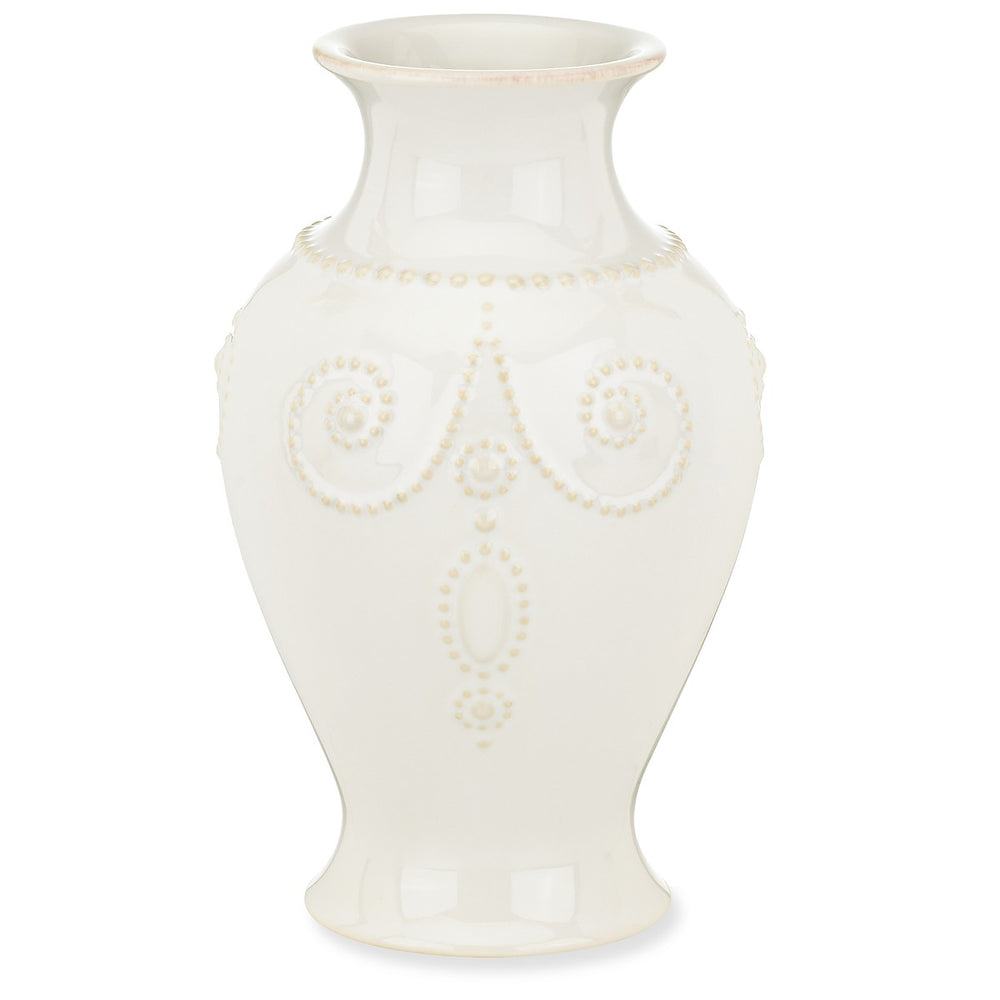 Lenox French Perle White 8" Bouquet Vase White, WHITE STONEWARE 858818