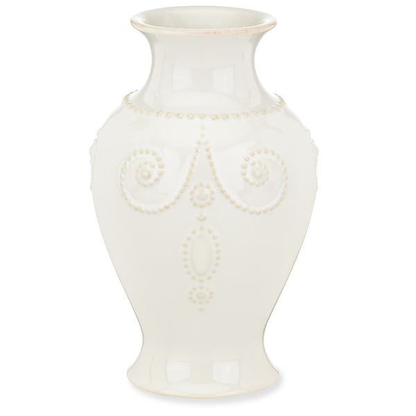 Lenox French Perle White 8" Bouquet Vase White, WHITE STONEWARE 858818