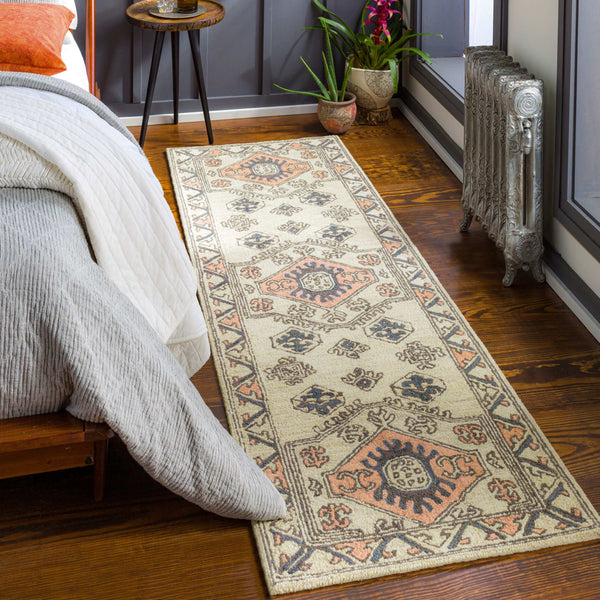 Surya Urfa Hand-tufted 2' X 3' Wool Rug - Elegant Traditional Style For Timeless Home Décor And Comfort Peach Wool Urf2300-268