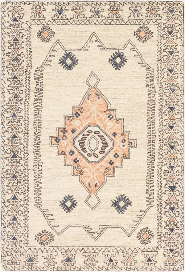 Livabliss Urfa Hand Tufted Wool Accent Rug Artisan Crafted for Entryways and Cozy Spaces Peach, Dusty Pi 8'10" x 12' URF2302-81012