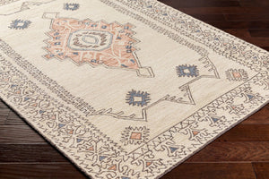 Livabliss Urfa Hand Tufted Wool Accent Rug Artisan Crafted for Entryways and Cozy Spaces Peach, Dusty Pi 8'10" x 12' URF2302-81012