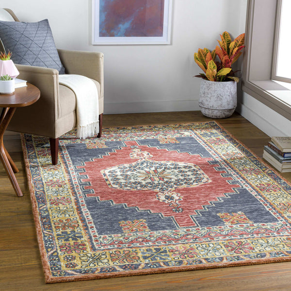 Surya Urfa Hand-tufted 2' X 3' Wool Rug - Elegant Traditional Style For Timeless Home Décor And Comfort Dark Red Wool Urf2305-23