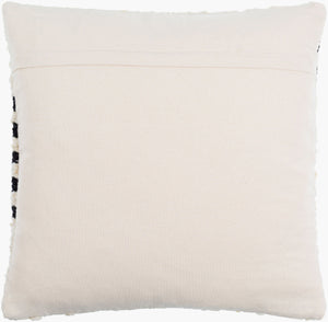Surya Burnaby Accent Pillow - Luxurious 18"L X 18"W Wool & Cotton Blend For Timeless Home Elegance Ivory Wool,Cotton Urn001-2020p