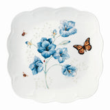 Butterfly Meadow Porcelain Square Dinner Plate - Dishwasher & Microwave Safe