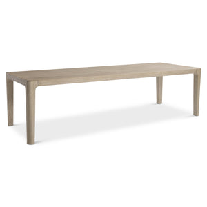 Bernhardt Bernhardt Teak Edenton 108" Outdoor Dining Table Sea Oat Finish Slatted Top Farmhouse Modern Design X09224