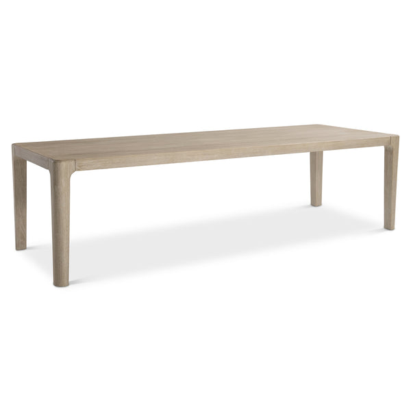 Bernhardt Bernhardt Teak Edenton 108" Outdoor Dining Table Sea Oat Finish Slatted Top Farmhouse Modern Design X09224