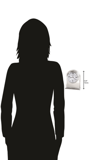 Hekman Furniture 645757 Optica Table Clock - Elegant Quartz Timepiece In Crystal & Polished Aluminum For Home Decor  Optica Tabletop Clock 645757