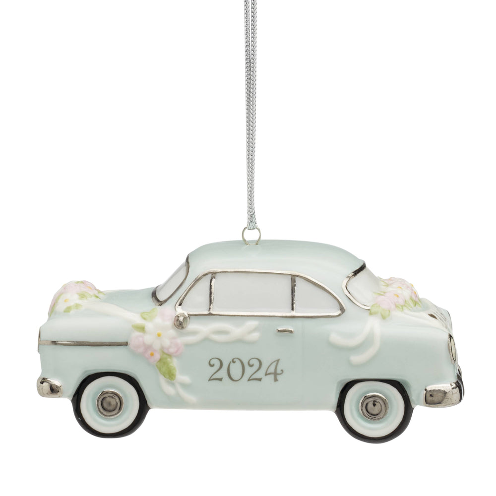 Lenox 2024 Just Married Vintage Car Ornament Multi, IVORY PORCELAIN 895764