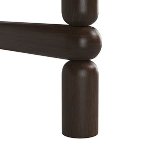 A.R.T. Furniture Verge Round End Table - Handcrafted Walnut Accent with Sculptural Design for Modern Living Spaces 337304-1960