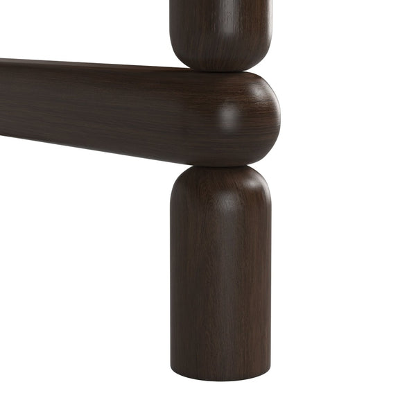 A.R.T. Furniture Verge Round End Table - Handcrafted Walnut Accent with Sculptural Design for Modern Living Spaces 337304-1960