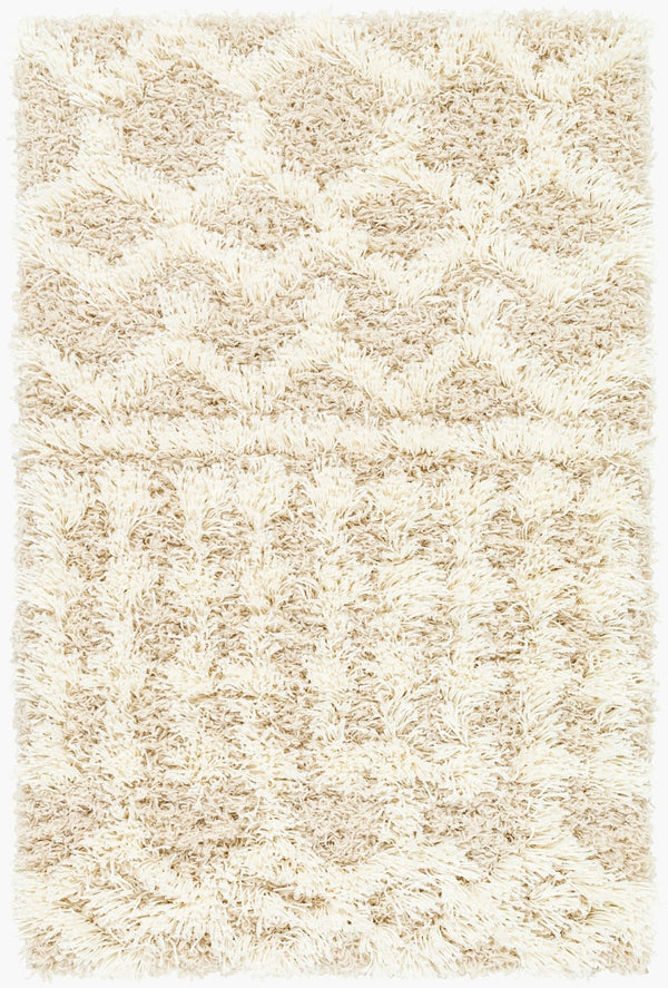Livabliss Urban Shag Plush High-pile Polypropylene Rug Bohemian Style for Living Rooms Cream, Light Be 2' x 2'11" USG2303-23