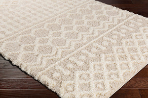 Livabliss Urban Shag Plush High-pile Polypropylene Rug Bohemian Style for Living Rooms Cream, Light Be 10' x 13'11" USG2303-1014