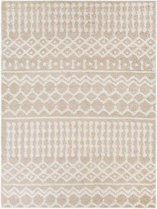 Livabliss Urban Shag Plush High-pile Polypropylene Rug Bohemian Style for Living Rooms Cream, Light Be 8'10" x 12' USG2303-81012