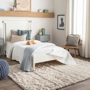 Livabliss Urban Shag Plush High-pile Polypropylene Rug Bohemian Style for Living Rooms Cream, Light Be 10' x 13'11" USG2303-1014