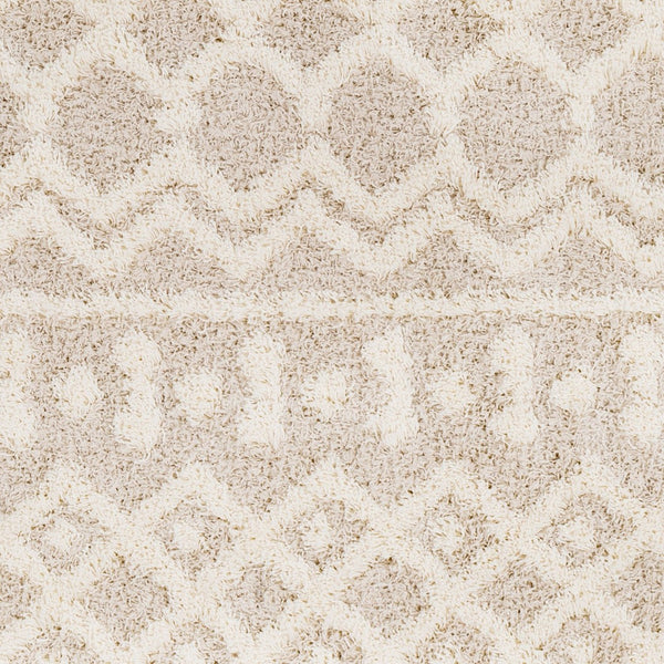 Livabliss Urban Shag Plush High-pile Polypropylene Rug Bohemian Style for Living Rooms Cream, Light Be 10' x 13'11" USG2303-1014
