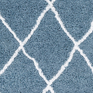 Livabliss Urban Shag Plush Polypropylene Accent Rug with Global Geometric Pattern for Entryways USG2309-23