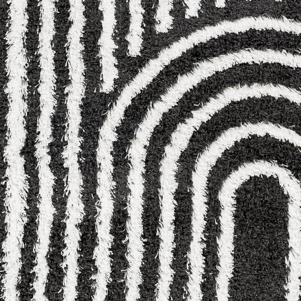 Livabliss Urban Bohemian Plush Shag Area Rug Machine Woven Polypropylene for Living Room USG2318-5373