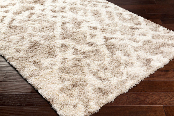 Livabliss Urban Shag Polypropylene Area Rug Plush High Pile Woven in Turkey for Living Rooms Beige, Medium B 6'7" x 9'6" USG2323-6796
