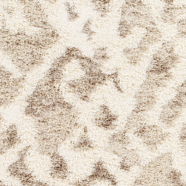 Livabliss Urban Shag Polypropylene Area Rug Plush High Pile Woven in Turkey for Living Rooms Beige, Medium B 6'7" x 9'6" USG2323-6796