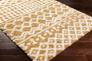 Livabliss Urban Shag Plush Polypropylene Runner Rug for Hallways Entryways and Bedroom Floors Camel, Ivory 9'2" x 12' USG2340-9312