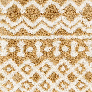 Livabliss Urban Shag Plush Polypropylene Runner Rug for Hallways Entryways and Bedroom Floors Camel, Ivory 9'2" x 12' USG2340-9312