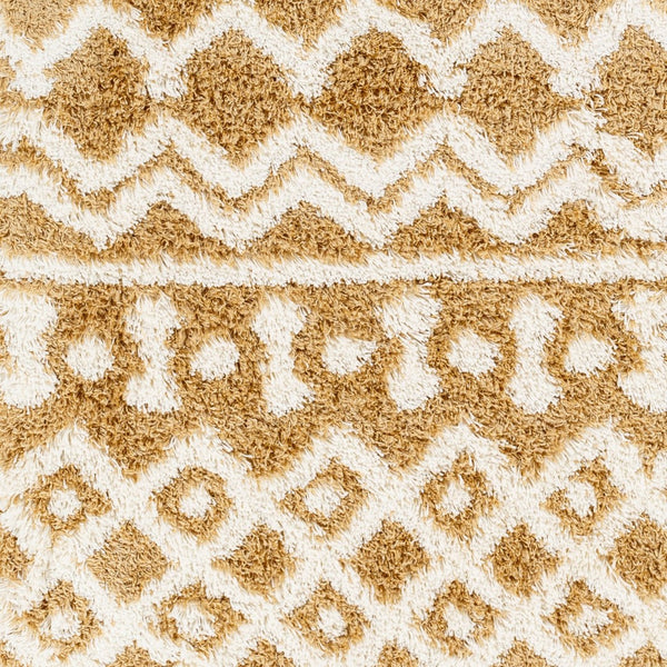 Livabliss Urban Shag Plush Polypropylene Runner Rug for Hallways Entryways and Bedroom Floors Camel, Ivory 9'2" x 12' USG2340-9312