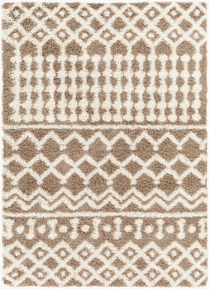 Livabliss Urban Shag Plush Polypropylene Runner Rug for Hallways and Bohemian Eclectic Spaces Medium Brown, I 6'7" x 9'6" USG2343-6796