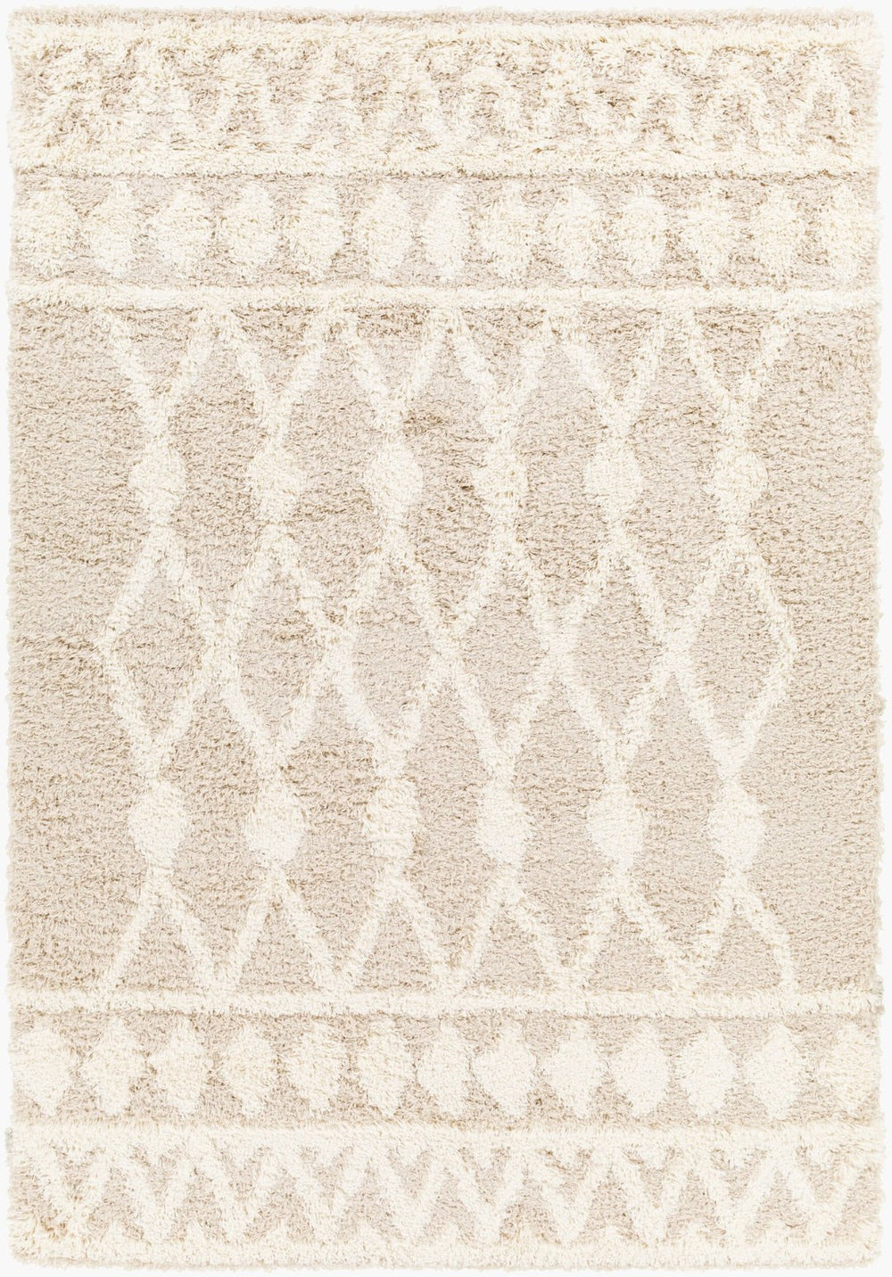 Livabliss Urban Scandinavian Shag Polypropylene Woven Rug Soft Textured Living Room Floor Accent USG2345-6796