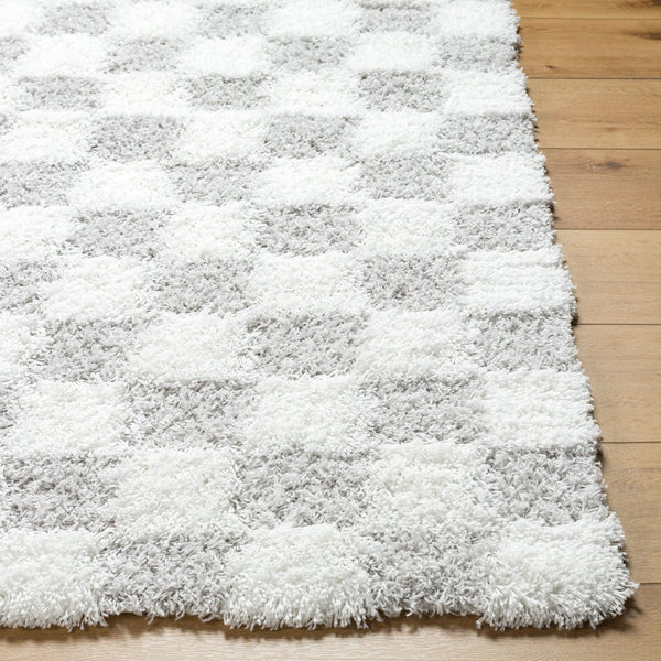Livabliss Urban Shag Runner Rug Scandinavian Modern Polypropylene Hallway Entryway Accent Cream, Light Gr 2'7" x 7'3" USG2349-2773
