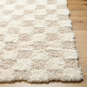 Livabliss Urban Shag Plush Polypropylene Area Rug Scandinavian Modern Style for Living Rooms Cream, Light Be 9'2" x 12' USG2350-9212