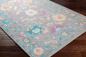 Surya Ushak Handcrafted 2' X 3' Wool Rug - Timeless Elegance & Traditional Style For Your Home Decor Wheat Wool Usk2300-810