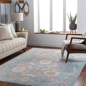 Surya Ushak Handcrafted 2' X 3' Wool Rug - Timeless Elegance & Traditional Style For Your Home Decor Wheat Wool Usk2300-810