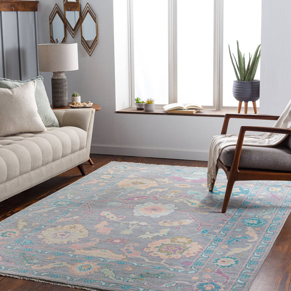 Surya Ushak Handcrafted 2' X 3' Wool Rug - Timeless Elegance & Traditional Style For Your Home Decor Wheat Wool Usk2300-810