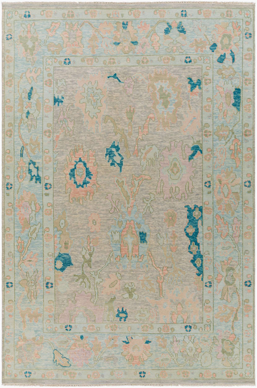 Surya Ushak Handcrafted 2' X 3' Wool Rug - Timeless Elegance & Traditional Style For Your Home Decor Light Pink Wool Usk2301-23