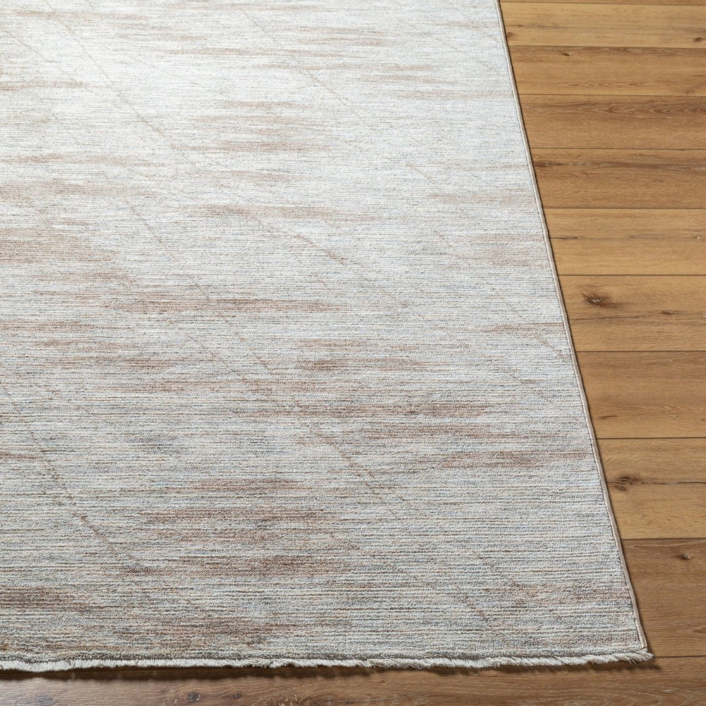 Livabliss Usonia Frank Lloyd Wright Runner Rug Machine Woven Neutral Fringe Hallway Accent White, Gray 5' x 7'8" USO2301-578