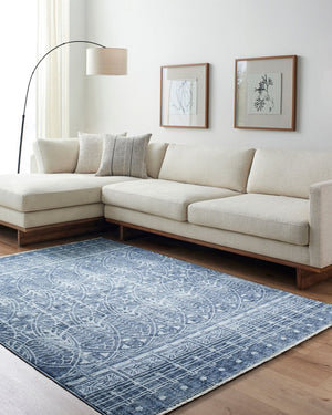 Livabliss Usonia Frank Lloyd Wright Geometric Runner Rug Polyester Woven Hallway Accent Ice Blue, Dark 3'2" x 10' USO2306-3210