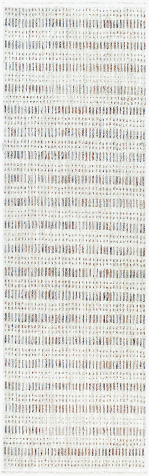 Livabliss Usonia Frank Lloyd Wright Geometric Runner Rug Woven Polyester Hallway Accent White, Brown 3'2" x 10' USO2308-3210