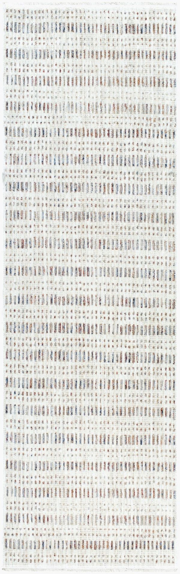 Livabliss Usonia Frank Lloyd Wright Geometric Runner Rug Woven Polyester Hallway Accent White, Brown 3'2" x 10' USO2308-3210