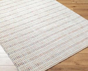 Livabliss Usonia Frank Lloyd Wright Geometric Runner Rug Woven Polyester Hallway Accent White, Brown 3'2" x 4'11" USO2308-32411