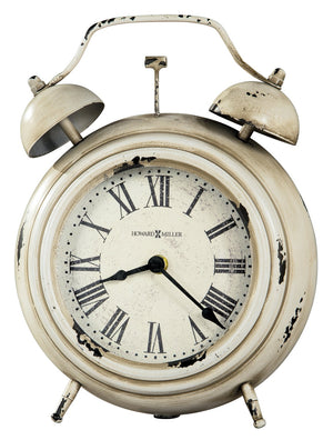 Hekman Furniture 635207 Harriet Mantel Clock - Antique White Metal Timepiece With Elegant Design For Home Decor  Harriet Mantel Clock 635207