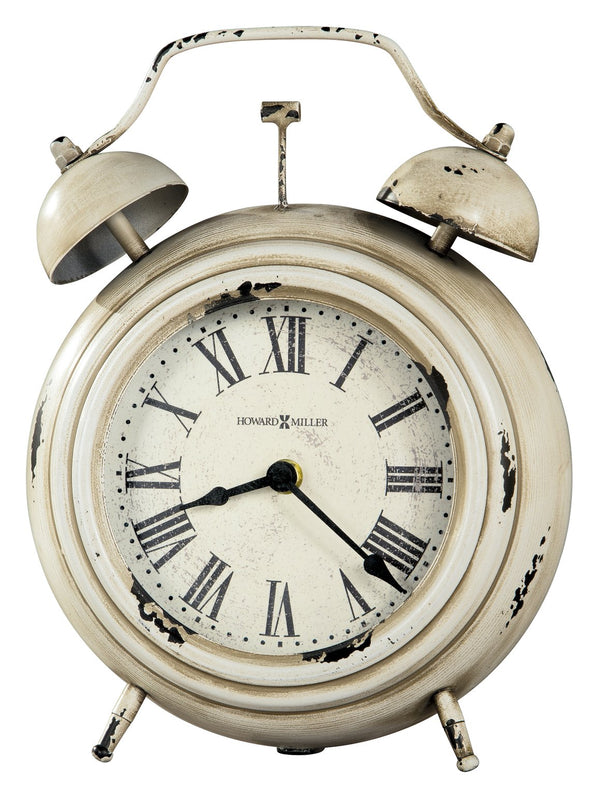 Hekman Furniture 635207 Harriet Mantel Clock - Antique White Metal Timepiece With Elegant Design For Home Decor  Harriet Mantel Clock 635207
