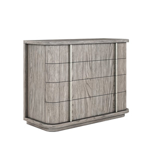 A.R.T. Furniture Vault Bachelors Chest - Stylish Mink Finish, Cedar-lined Drawers & Modern Design For Elegant Storage Gray Parawood Solids,White Oak Veneers 285158-2354