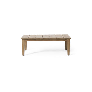 English Elm Christopher Knight Home® - Acacia Rustic Outdoor Coffee Table with Slat Top, Light Brown Acacia Wood, Durable 39.5" L 72767.00MLBRN