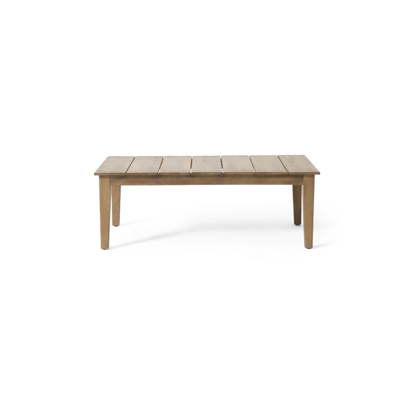 English Elm Christopher Knight Home® - Acacia Rustic Outdoor Coffee Table with Slat Top, Light Brown Acacia Wood, Durable 39.5" L 72767.00MLBRN