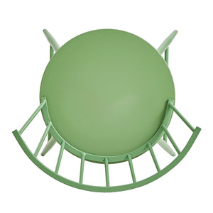 Homelegance By Top-Line Maverick Low Back Windsor Classic Dining Chairs (Set of 2) Green Engineered Wood