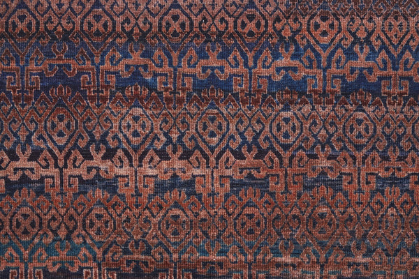 Feizy Rugs Voss Collection Bold Transitional Area Rug In Vibrant Colors For A Striking Home Aesthetic Red,Brown,Blue Polyester Vos39h4ftanblui7a