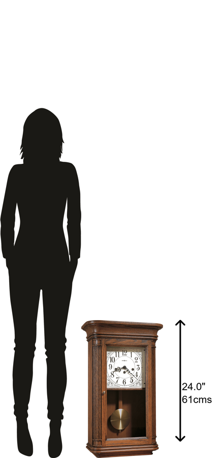 Hekman Furniture 613108 Sandringham Wall Clock - Elegant Oak Finish, Westminster Chimes, Perfect For Any Room! Yorkshire Oak Sandringham Wall Clock 613108