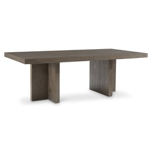 Bernhardt Bernhardt Outline Dining Table With Wire-Brushed Oak Cassel Finish, Double Pedestal, 88" Expandable K2213