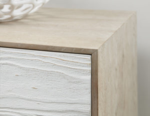 Hooker Furniture Cascade Two-Tone Entertainment Console With Oak Veneer, Soft-Close Storage & Integrated Power Supply 6120-55480-05