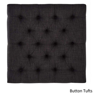 Homelegance By Top-Line Siobhan Chrome Quatrefoil Base Square Ottoman Chrome Metal